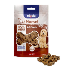 Frigera Semi-Moist Bløde Kornfri Godbidder m. Hest 165 g